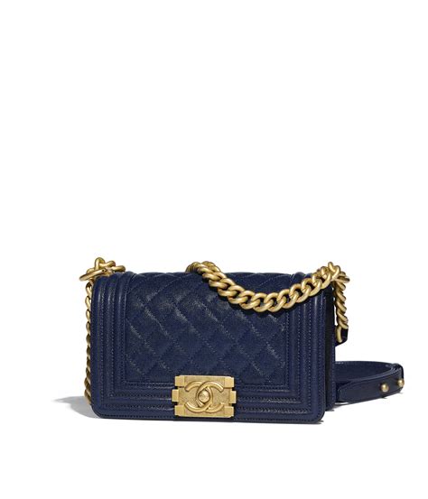 chanel small boy bag blue|The Ultimate Guide to the Chanel Boy Bag .